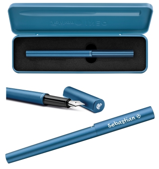 Pelikan Füllhalter Ineo® Elements P6 Petrol-Blau mit Gravur