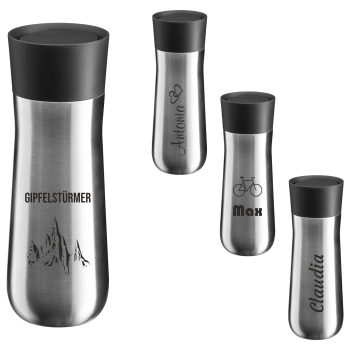 WMF Impulse Isolierbecher, 0,35 l Edelstahl gebürstet
