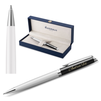 Waterman® Kugelschreiber Hemisphere Blocking Black & White C.T.