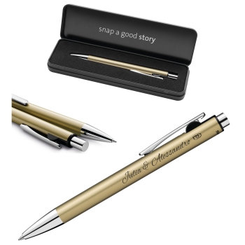 Pelikan Snap® Metallic K10 Kugelschreiber Gold – edles Metall-Etui