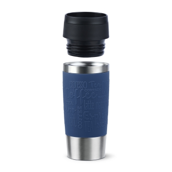 Preview: EMSA Thermobecher TRAVEL MUG Classic Dunkelblau 360 ml mit Wunschgravur