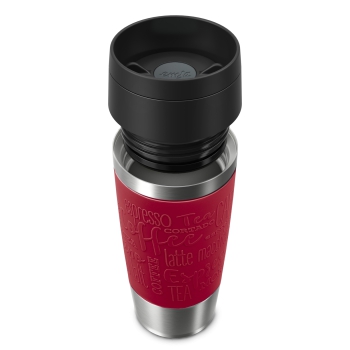 Preview: EMSA Thermobecher TRAVEL MUG Classic Dunkelrot 360 ml mit Wunschgravur