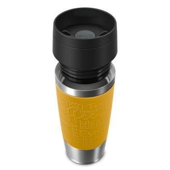 Preview: EMSA Thermobecher TRAVEL MUG Classic Senfgelb 360 ml mit Wunschgravur