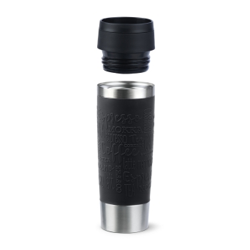 EMSA Thermobecher TRAVEL MUG Classic Schwarz 500 ml mit Wunschgravur