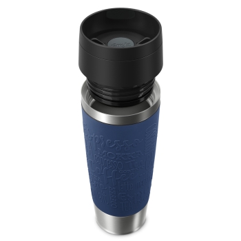 Preview: EMSA Thermobecher TRAVEL MUG Classic Dunkelblau 500 ml mit Wunschgravur