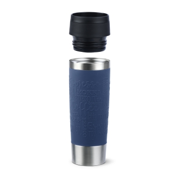 EMSA Thermobecher TRAVEL MUG Classic Dunkelblau 500 ml mit Wunschgravur