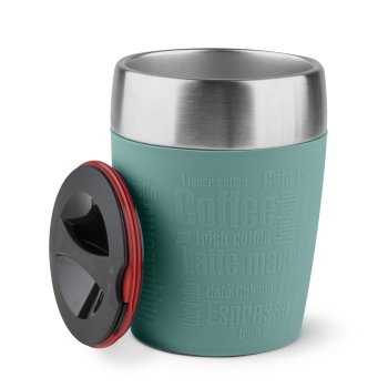 EMSA Thermobecher TRAVEL CUP Petrol 200 ml mit Wunschgravur