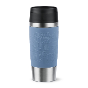 Preview: EMSA Thermobecher TRAVEL MUG Classic Aquablau 360 ml mit Wunschgravur