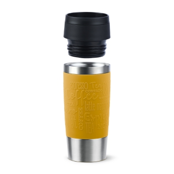 EMSA Thermobecher TRAVEL MUG Classic Senfgelb 360 ml mit Wunschgravur