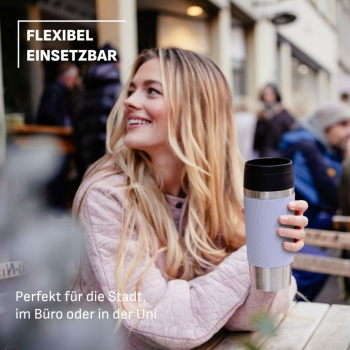 EMSA Thermobecher TRAVEL MUG Classic Twist Lavendel 360 ml mit Wunschgravur