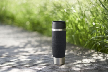 EMSA Thermobecher TRAVEL MUG Classic Schwarz 500 ml mit Wunschgravur