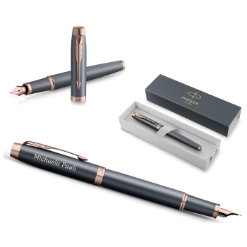 PARKER IM Füllfederhalter The Finishing Touch Collection Slate