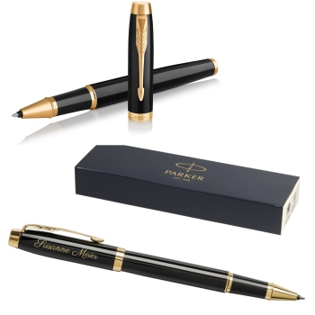 PARKER IM Core Rollerball Black Lacquer G.C.