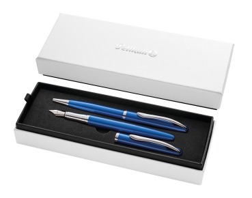 Pelikan Schreibset Jazz® Noble Elegance K/P36 Saphire Blau mit Gravur