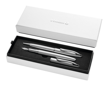 Pelikan Schreibset Jazz® Noble Elegance K/P36 Silber mit Gravur