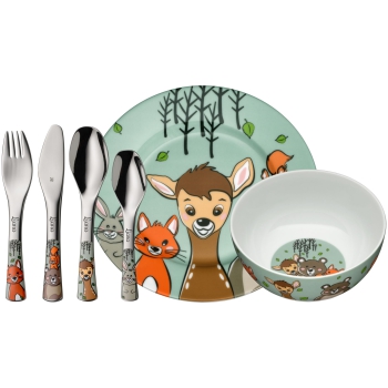 WMF Kindergeschirr-Set Waldfreunde, 6-teilig