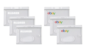 Logodruck für Ausweishüllen und Kartenhalter