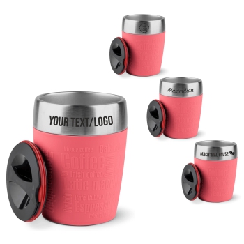 EMSA Thermobecher TRAVEL CUP Koralle 200 ml mit Wunschgravur