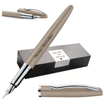 PELIKAN Füllhalter Jazz® Noble Elegance P36 Taupe mit Gravur