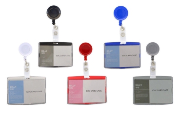 Kartenhalter BILLY Querformat mit Ausweisjojo SOLID VINYL