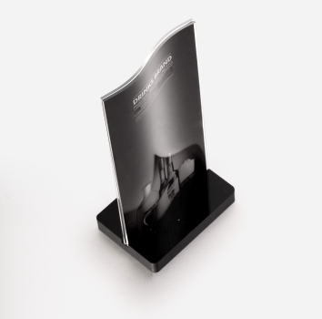Tischaufsteller T-Form Crystal