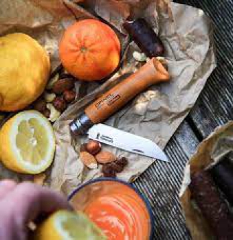 OPINEL No. 08 Taschenmesser mit Etui, Carbon