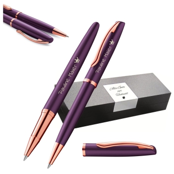 Pelikan Schreibset Jazz® Noble Elegance K/R36 Viola mit Gravur