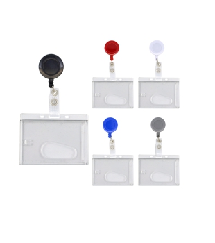 Kartenhalter Querformat mit Ausweisjojo SOLID VINYL