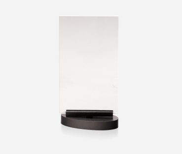 Tischaufsteller T-Form Crystal