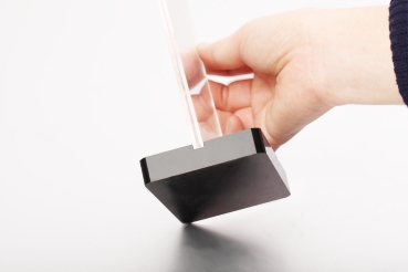 Tischaufsteller T-Form Crystal