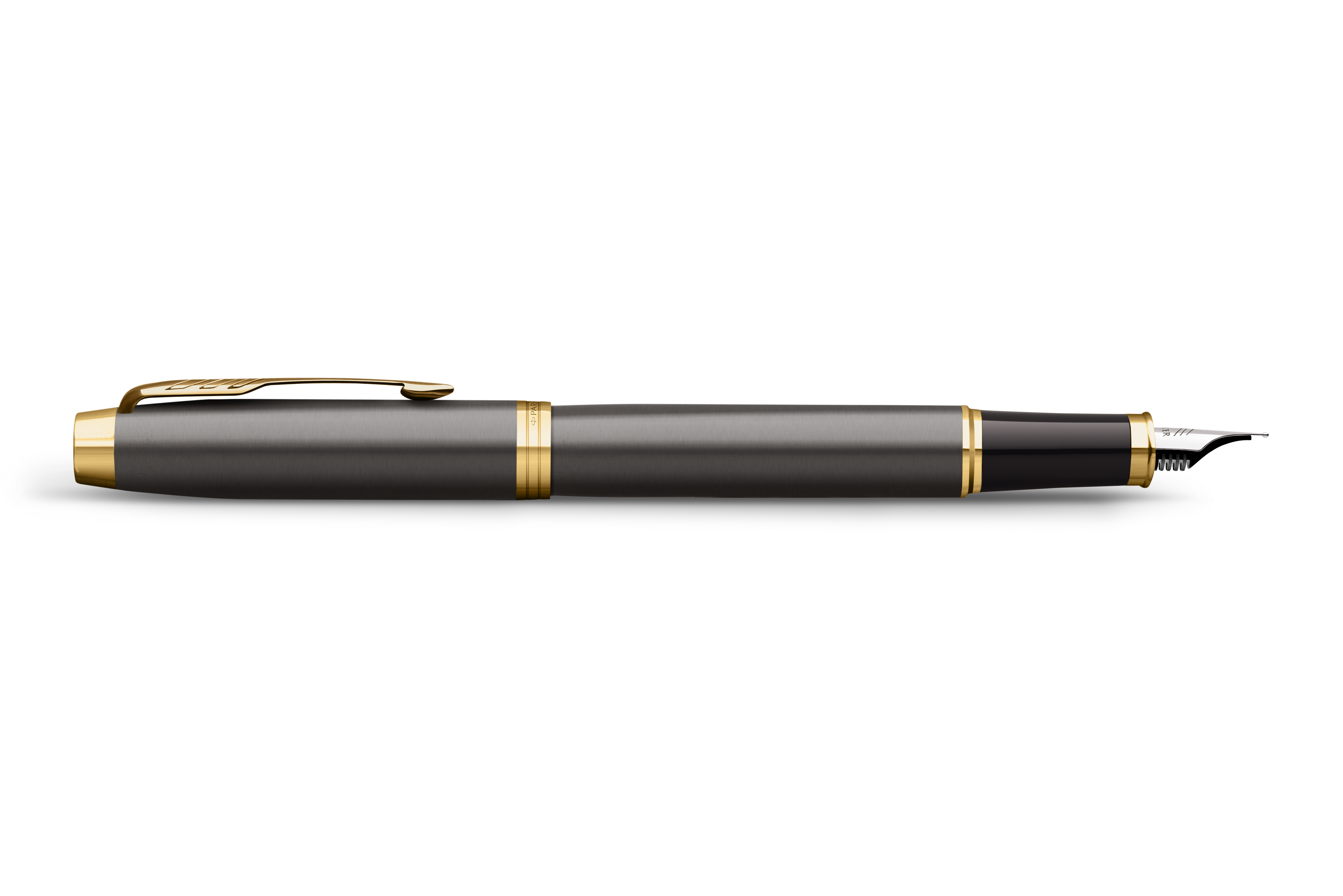 Parker IM Core Brushed Metal C.C. Füllfederhalter mit Gravur Premium Stift Geschenkbox blaue Tinte personalisiertes Geschenk Geburtstag - Schweiz