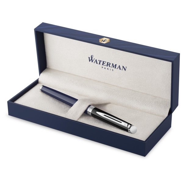 Waterman® Set aus Kugelschreiber und Füllfederhalter Block Black-Blue G.T.