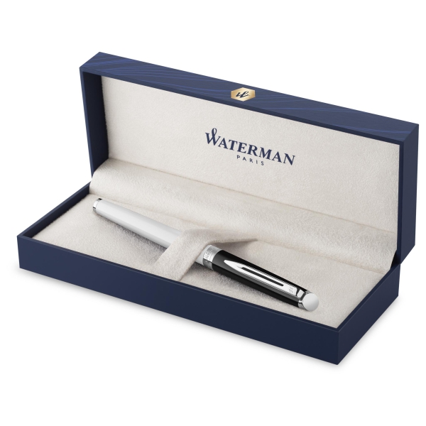 Waterman® Set aus Kugelschreiber und Rollerball Block Black-White G.T.