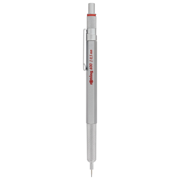 rOtring 600 Set Kugelschreiber & Bleistift silber mit Etui