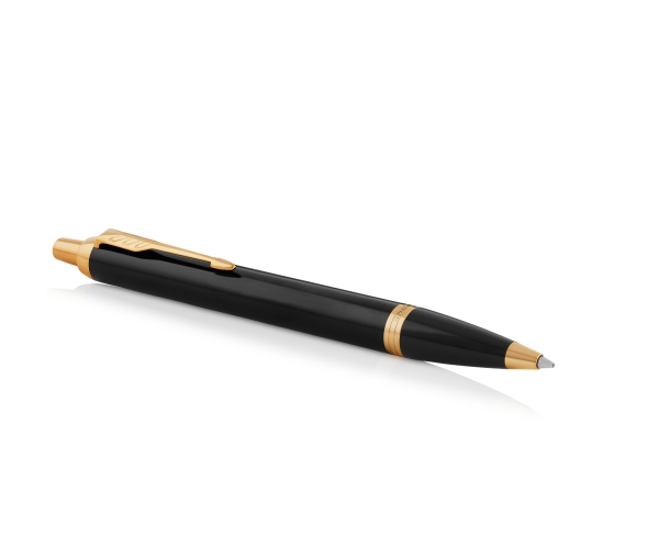 PARKER® IM Core Tintenroller und Kugelschreiber Black Lacquer G.C.