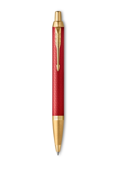 PARKER® IM Premium Schreibset Tintenroller und Kugelschreiber Red G.C.