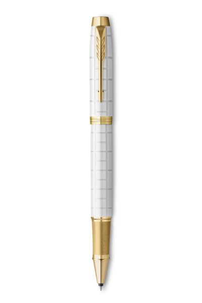 PARKER® IM Premium Schreibset Tintenroller und Kugelschreiber Pearl G.C.