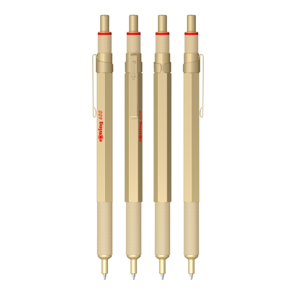 rOtring 600 Kugelschreiber gold mit Etui