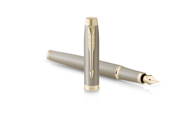 PARKER IM Füllfederhalter + Kugelschreiber The Finishing Touch Collection Sandstone