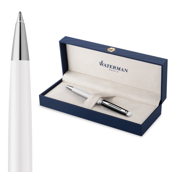 Waterman® Kugelschreiber Hemisphere Blocking Black & White C.T.