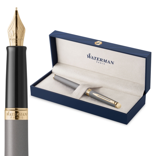 Waterman® Füllfederhalter Hemisphere Grey Metallic G.T.