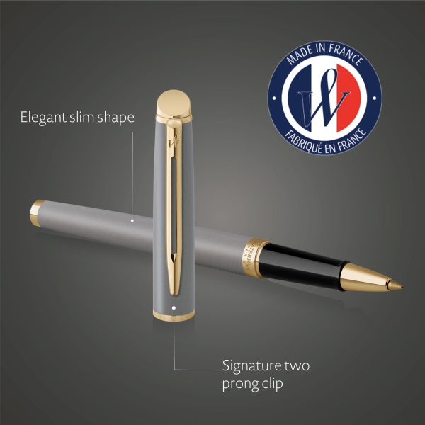 Waterman® Set aus Kugelschreiber und Rollerball Stone Grey G.T.