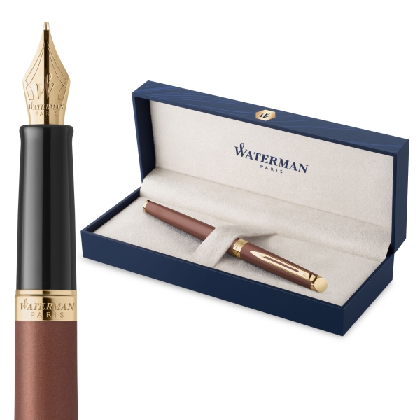 Waterman® Füllfederhalter Hemisphere Copper Red Metallic  G.T.