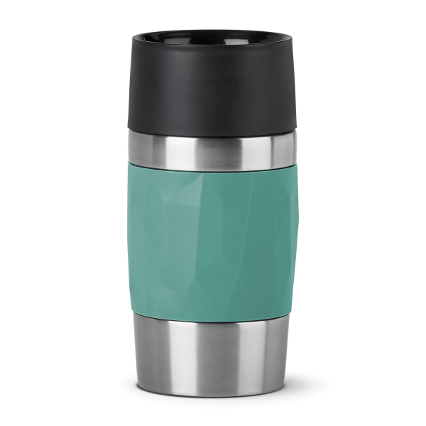 EMSA Thermobecher TRAVEL MUG Compact Petrol 300 ml mit Wunschgravur