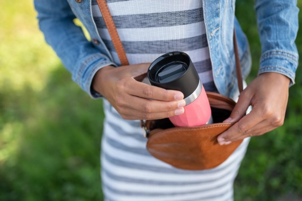 EMSA Thermobecher TRAVEL MUG Compact Koralle 300 ml mit Wunschgravur