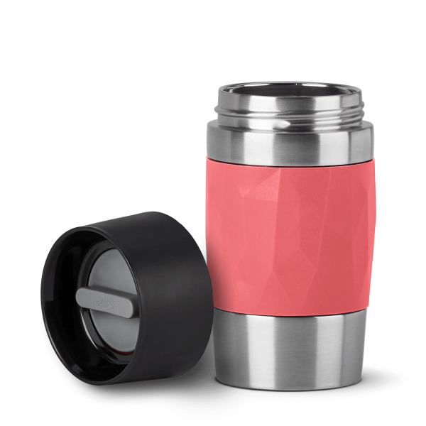 EMSA Thermobecher TRAVEL MUG Compact Koralle 300 ml mit Wunschgravur