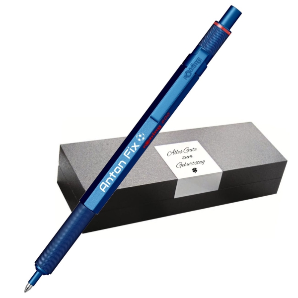 rOtring 600 Kugelschreiber blau mit Etui