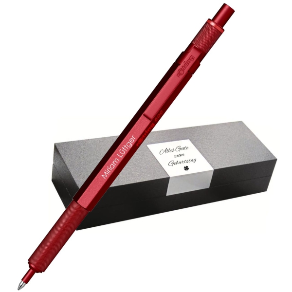 rOtring 600 Kugelschreiber rot mit Etui