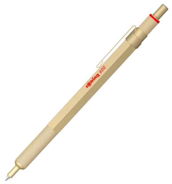 rOtring 600 Kugelschreiber gold mit Etui