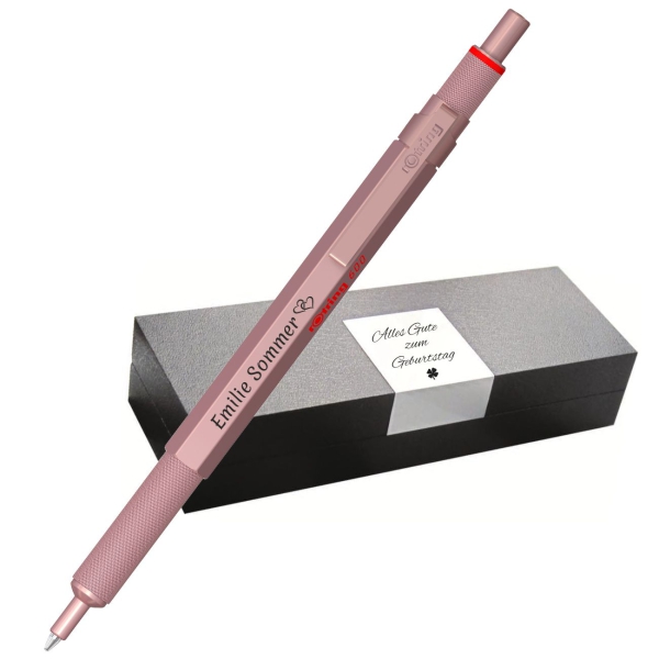 rOtring 600 Kugelschreiber rosegold mit Etui